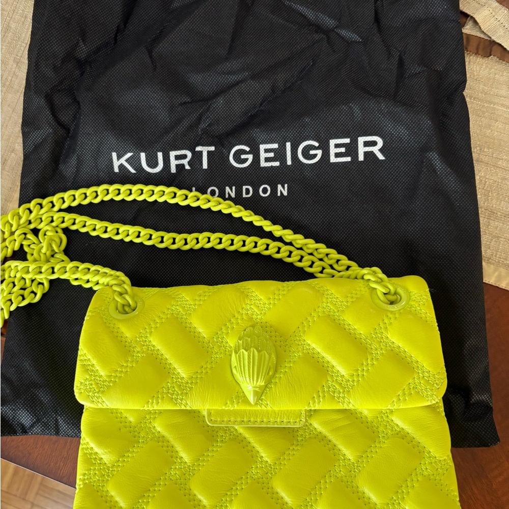 Kurt Geiger Neon Yellow 8x6 bag
